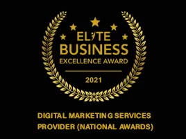 digitalinnov awarded by elite business excellence award 2021 as best digital marketing services provider (national awards).